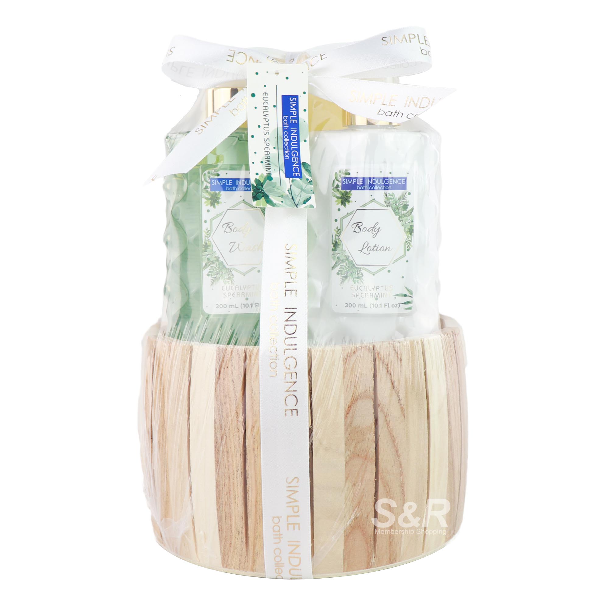 Simple Indulgence Bath Collection Body Wash, Body Lotion, and Mesh Sponge 1 Set